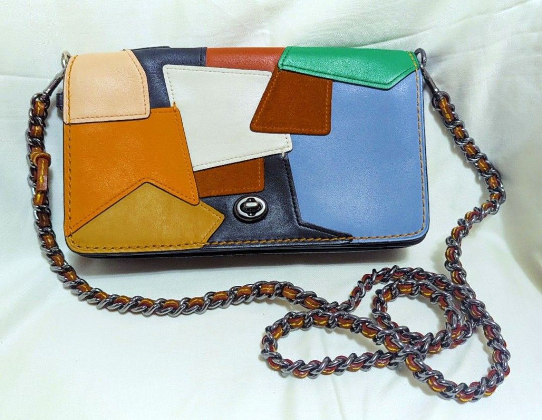 Rare Leather Dinky Patchwork Black Crossbody