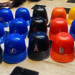 Awesome Lot Of 21 Mini Baseball Helmets from the 1970s