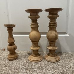 Pottery Barn Candle Pillars 