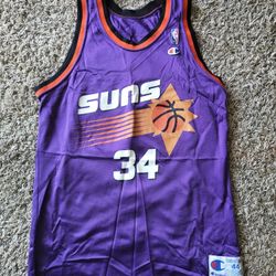 Vintage Champion Charles Barkley Phoenix Suns Purple Jersey