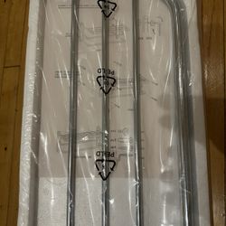 Towel Rack With Top Shelf New In Box Chrome