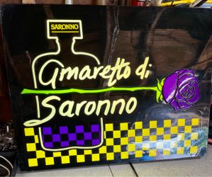 Amaretto di Saronno Vintage Advertising Sign