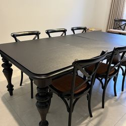 Stanley Hampton Solid Wood Dining Table w/ Leaf