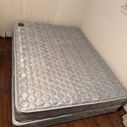 Free Queen Sided Bed And Box Spring 