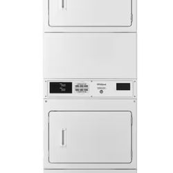 7.4 cu. ft. 120-Volt White Gas Double Stacked Commercial Dryer