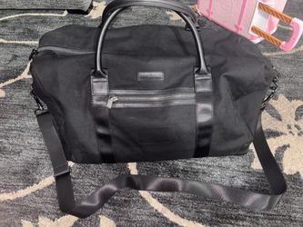Brooks Brothers Black Wells Duffel Bag