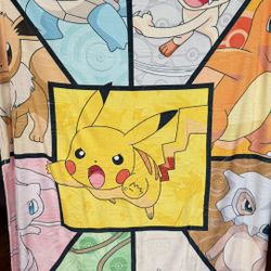 Pokemon Blanket Size medium New 