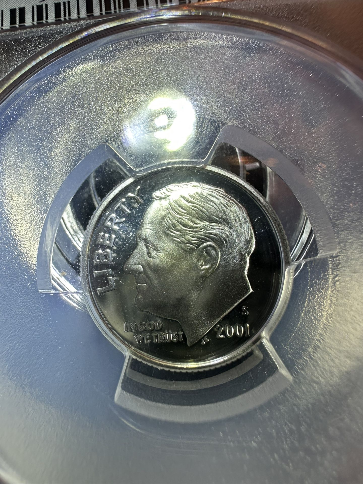 2001-s PCGS69 DCAM Roosevelt Dime