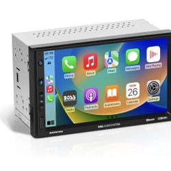 BOSS Audio Systems BVCP9700A - Car Stereo - Apple CarPlay, Android Auto, Double DIN, 7-inch Touchscreen, Bluetooth, No CD/DVD Player, AM/FM Radio Rece