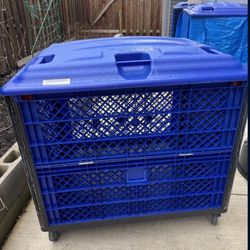 Global Industrial Vented Wall Container Drop Gate /lid/caster 39