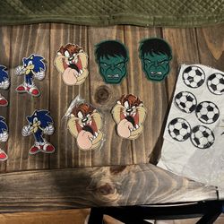 Assorted Iron-on Character Patches