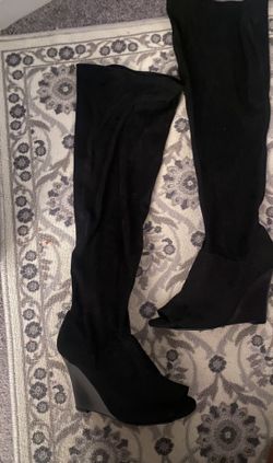 Torrid Open Toe Over The Knee boots