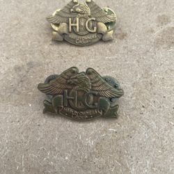 Harley Davidson HOG Pin Both From 1983