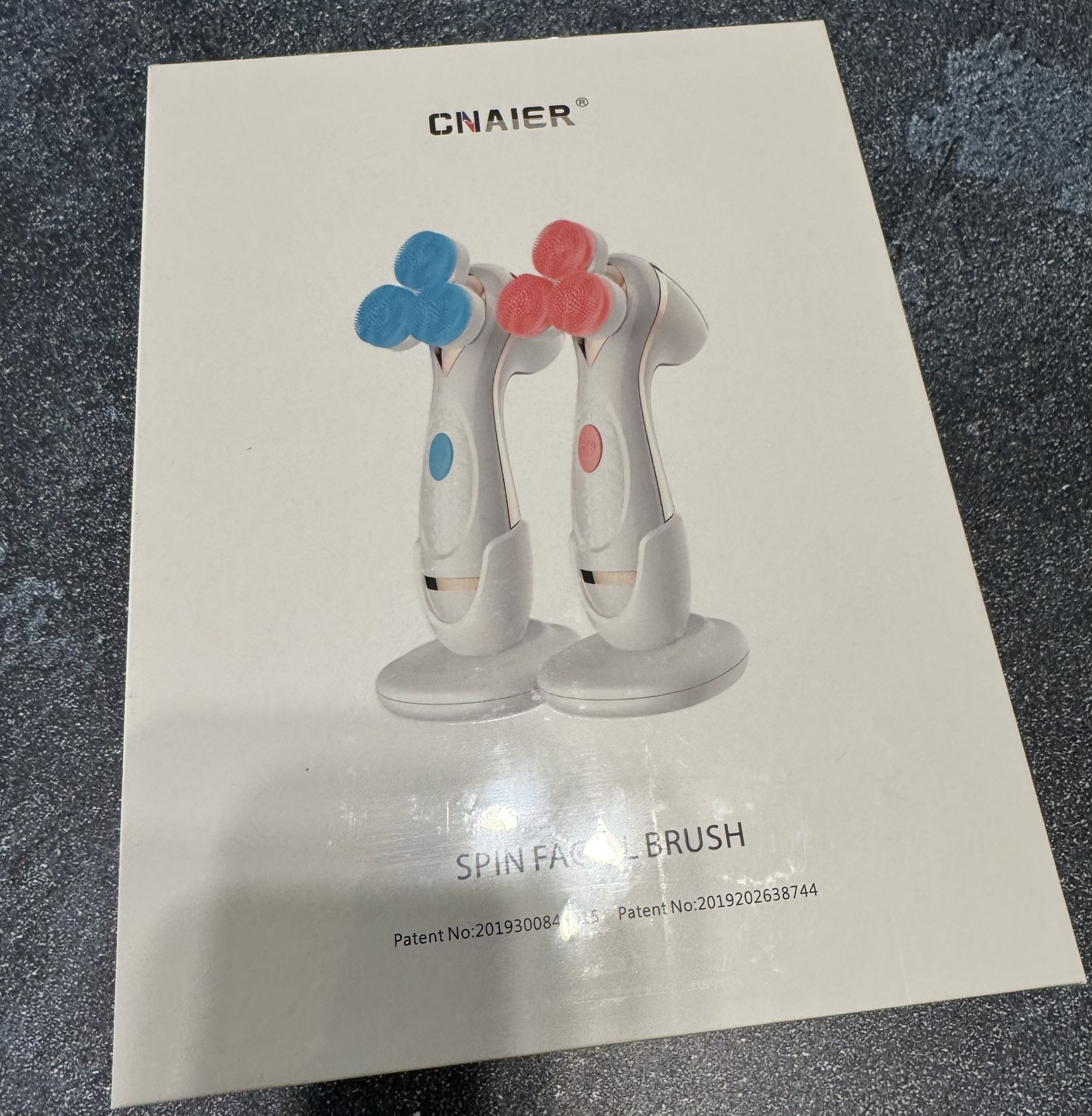 CNAIER Electric face facial cleansing brush Blue color- Brand New Sealed Box