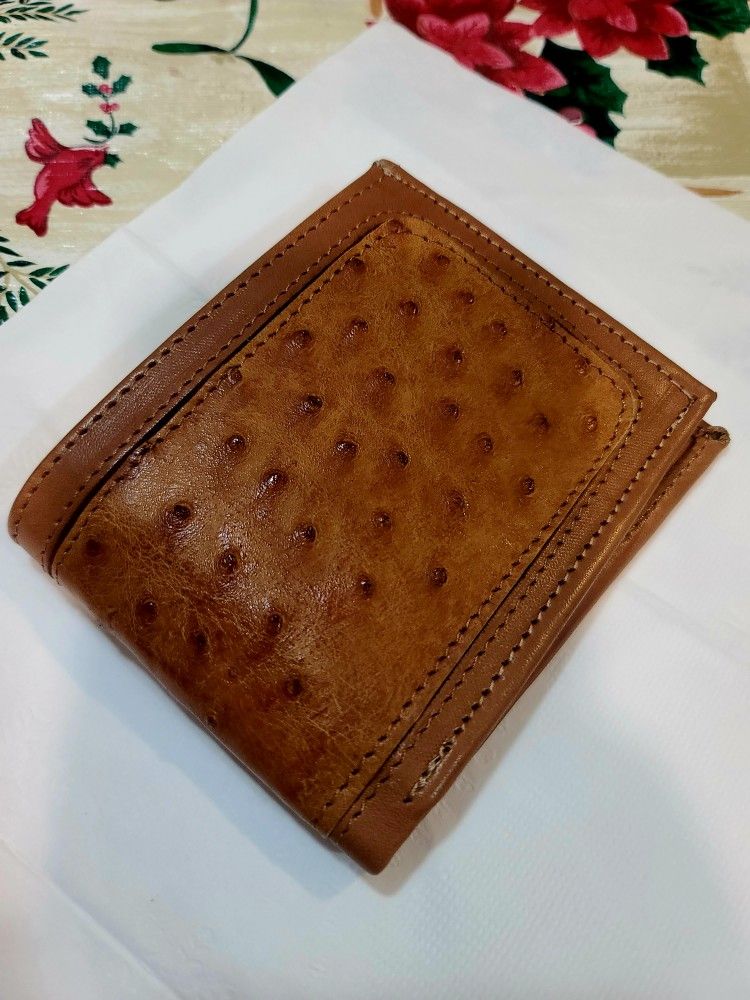 Real Leather Ostrich Skin Men Wallet New