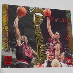 1996-97 Stadium Club Fusion Michael Jordan #F1 Scottie Pippen #F9 Die Cut Set!