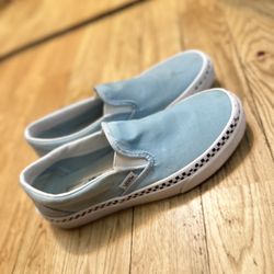 Blue Slip On Vans Size Women’s  8.5