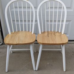Kitchen table chairs set of 2