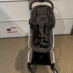 CYBEX EEZY TWIST SYROLLER LIGHTWEIGHT COMPACT TRAVEL GRAY BROWN