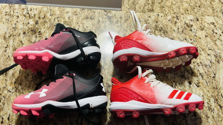 Tball Baseball Cleats Under Armour and adidas 