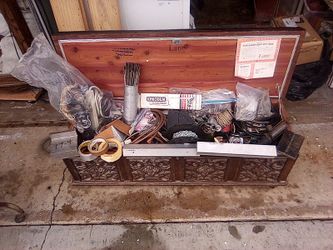 Chest with lock full of hardware