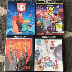 4     4K Ultra HD/BLU-RAY’s