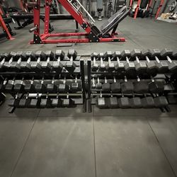 5-75lbs Dumbbells w/Rack 