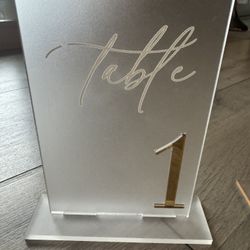 Wedding / Table numbers 