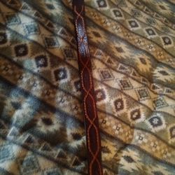 Vintage Native American Hand Made Belt Size 34.