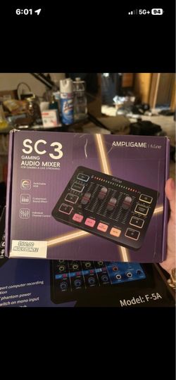 Fifine Ampligame SC3 Gaming Audio Mixer (mixer bundle