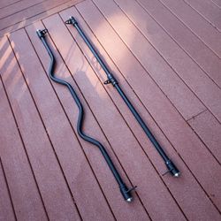 2 Heavy Duty Barbells/Pull Down Bars