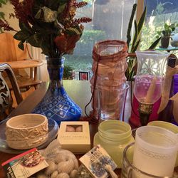 FREE Assorted Vases And Candles