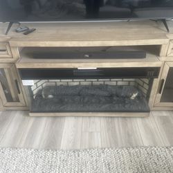 75” Fireplace Tv stand
