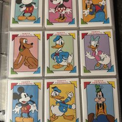  Disney Trading Cards - Complete Family Portrait Series 
