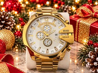 BIBI Chronograph Gold-Tone Men's Watch Only the Brave