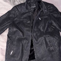 Stone Falcon Leather Jacket