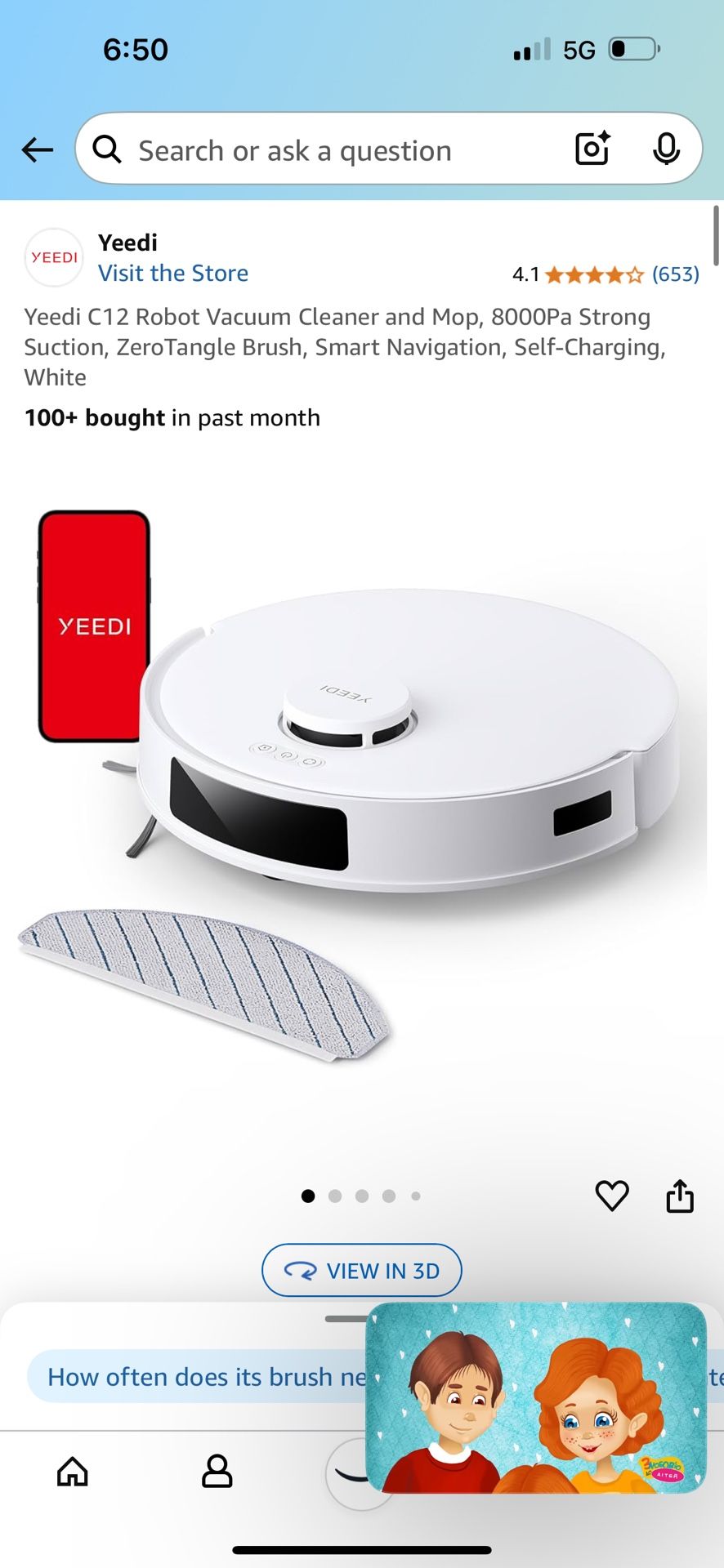 Robot Vacuum Cleaner and mop