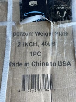 Weight Plate 2” 45 LB, Home, Gym