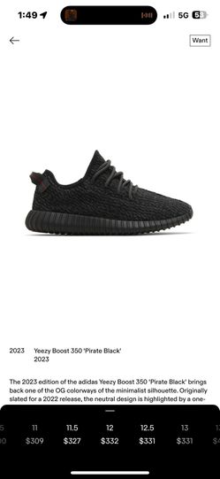 yeezy boost 350 pirate black 2023 release