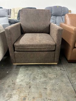Swivel Accent Chair, 360 Degree Square Swivel Chair for Living Room, Mid Century Modern Upholstered Barrel Chair,Comfy