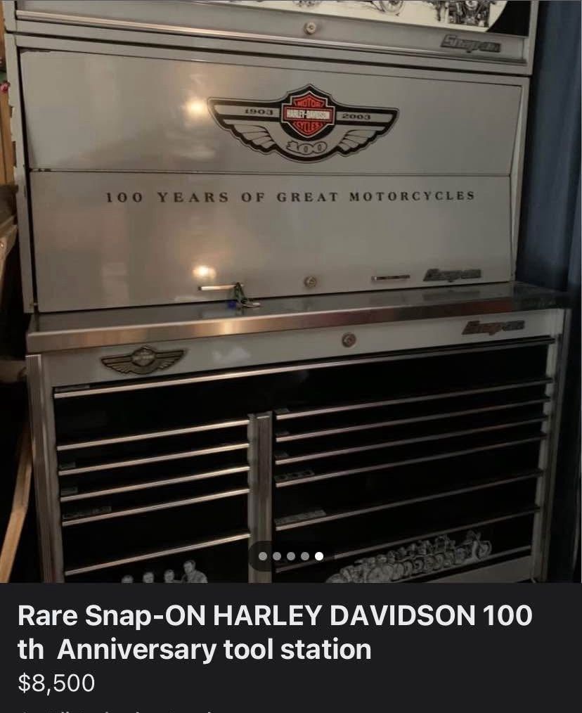 100th Anniversary  HARLEY DAVIDSON  SNAP -ON TOOL STATION