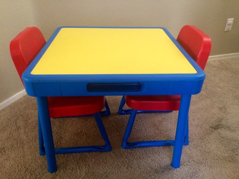Vintage Fisher Price Children s Table with 2 chairs for Sale in
