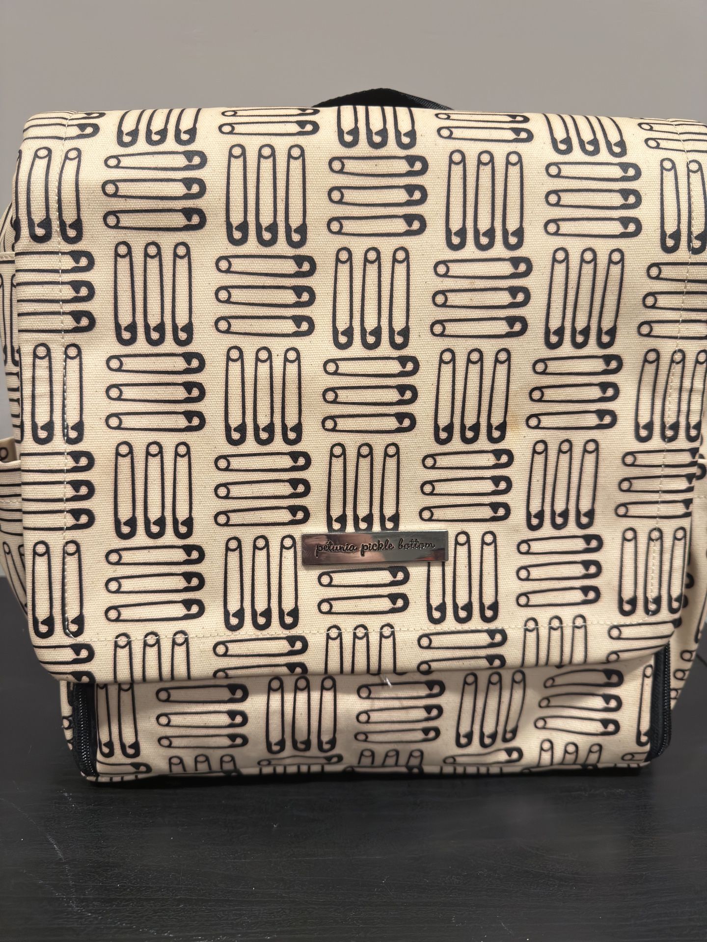  Bottom Boxy Backpack Diaper Bag Sand
