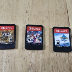 Switch Games (Mario, Zelda, Pokémon)