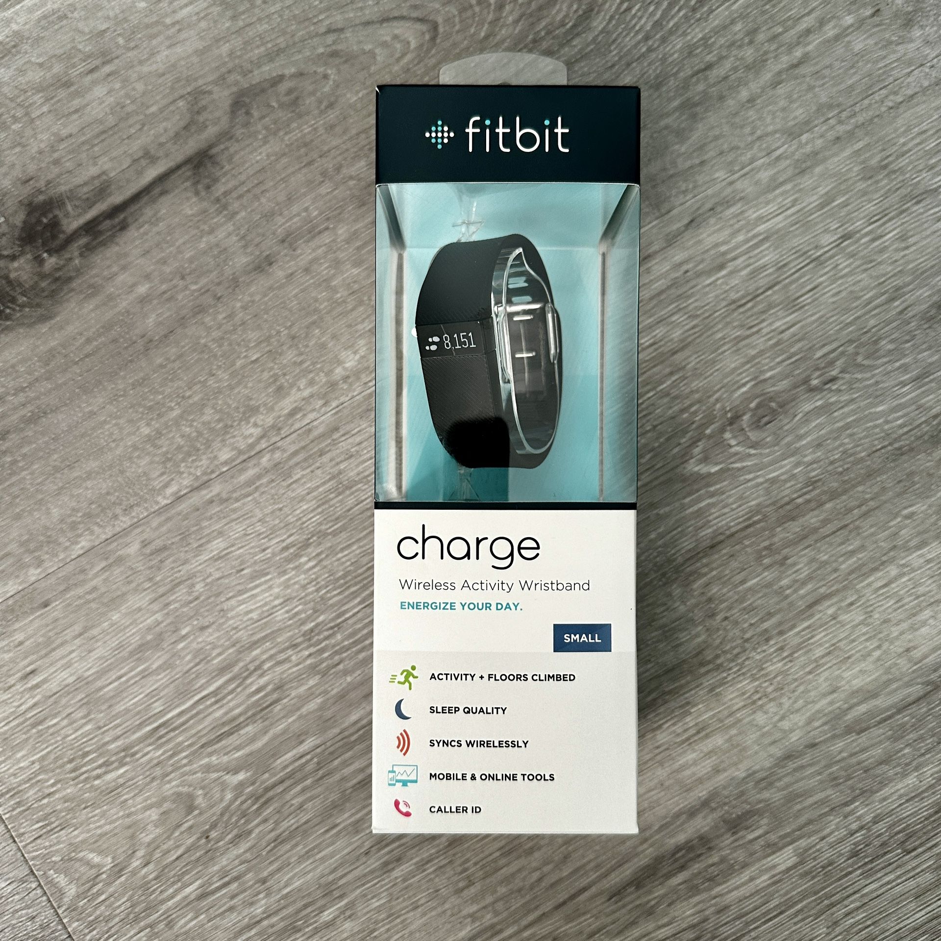 NEW Fitbit Charge Wireless Activity Wristband - Black Size Small