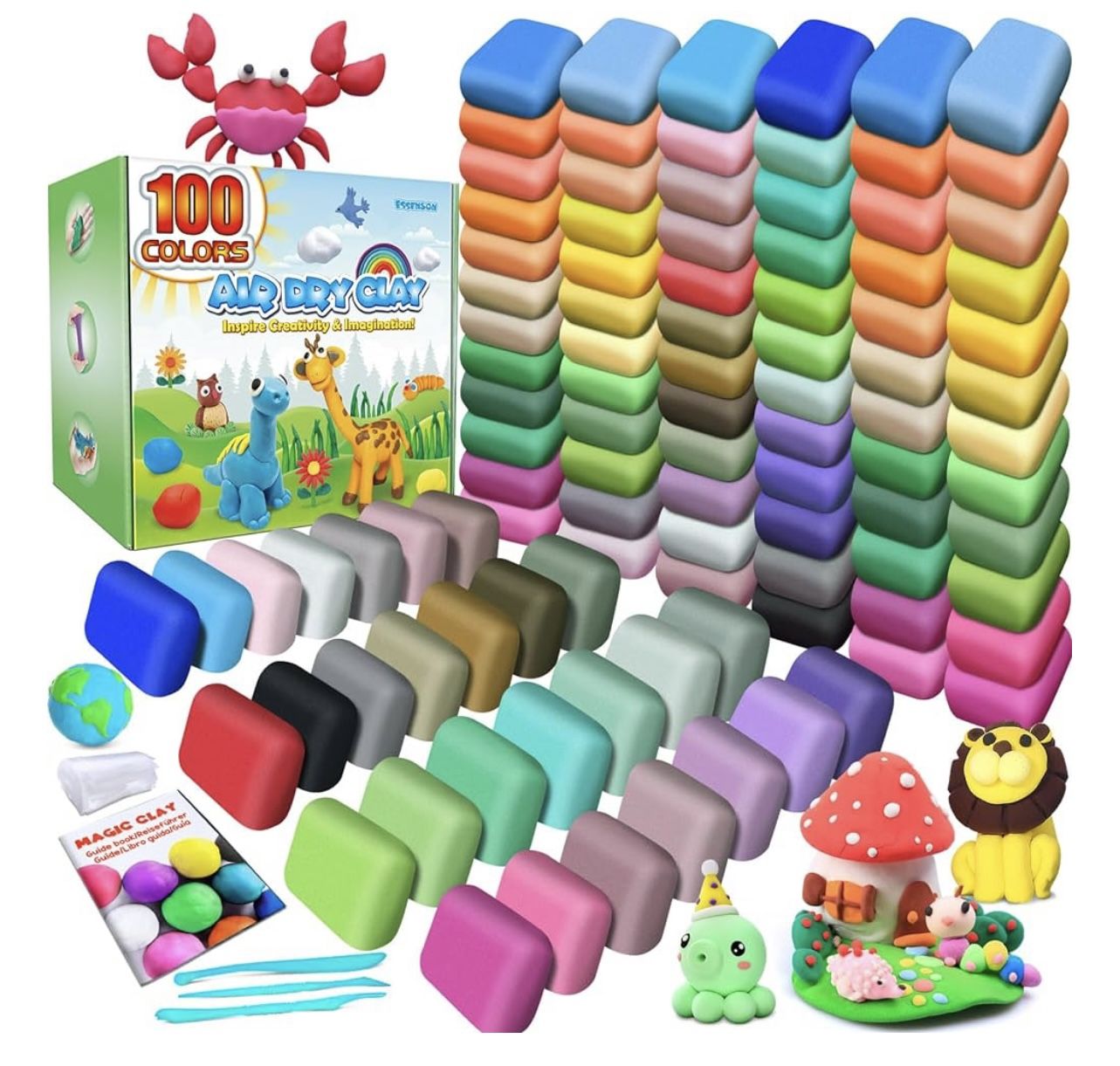 ESSENSON Air Dry Clay 100 Colors