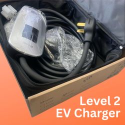 Brand New, 32 Amp Charging Cable with Level 2 EV Charger