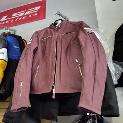 Motorcycle leather jacket for women size large brand new