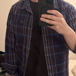 RVCA FLANEL DRESS SHIRT 