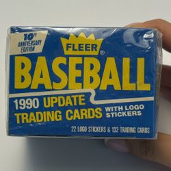 1990 Fleer UPDATED CARDS Set BASEBALL CARDS BOX  -132 CARDS- SEALED